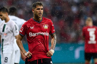 LEVERKUSEN, GERMANY - 21 MAYIS 2023: Exequiel Palacios - Bundesliga maçı Bayer 04 Leverkusen - Borussia Moenchengladbach at Bayena.