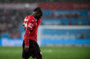 LEVERKUSEN, GERMANY - 21 MAYIS 2023: Jeremie Frimpong - Bayer 04 Leverkusen, Borussia Moenchengladbach 'a karşı.
