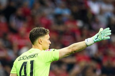 LEVERKUSEN, GERMANY - 21 MAYIS, 2023: Jan Olschowsky - Bayer 04 Leverkusen, Borussia Moenchengladbach 'a karşı.