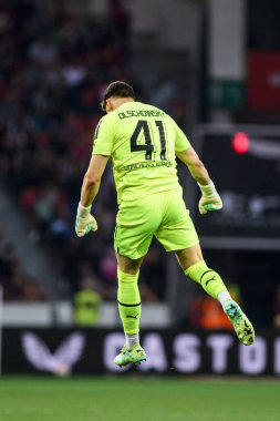 LEVERKUSEN, GERMANY - 21 MAYIS, 2023: Jan Olschowsky - Bayer 04 Leverkusen, Borussia Moenchengladbach 'a karşı.