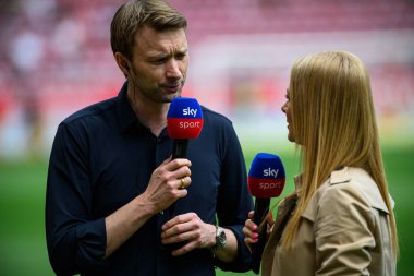 MAINZ, GERMANY - 17 Mayıs 2025: Simon Rolfes - Bundesliga maçı 1.FSV Mainz 05, Bayer 04 Leverkusen 'e karşı Mewa Arena' da.