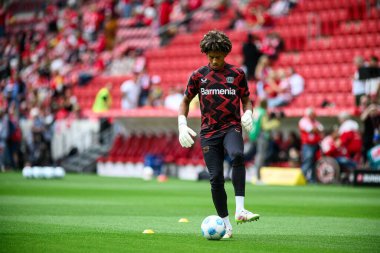 MAINZ, GERMANY - 17 Mayıs 2025: Simeon Rapsch - Bundesliga maçı 1.FSV Mainz 05-Bayer 04 Leverkusen maçı Mewa Arena 'da.