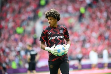 MAINZ, GERMANY - 17 Mayıs 2025: Simeon Rapsch - Bundesliga maçı 1.FSV Mainz 05-Bayer 04 Leverkusen maçı Mewa Arena 'da.