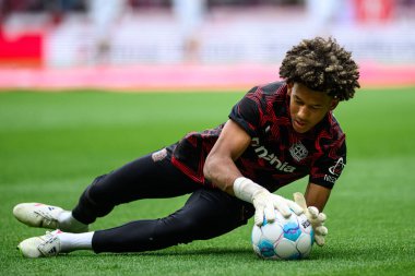 MAINZ, GERMANY - 17 Mayıs 2025: Simeon Rapsch - Bundesliga maçı 1.FSV Mainz 05-Bayer 04 Leverkusen maçı Mewa Arena 'da.