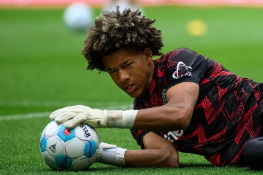 MAINZ, GERMANY - 17 Mayıs 2025: Simeon Rapsch - Bundesliga maçı 1.FSV Mainz 05-Bayer 04 Leverkusen maçı Mewa Arena 'da.