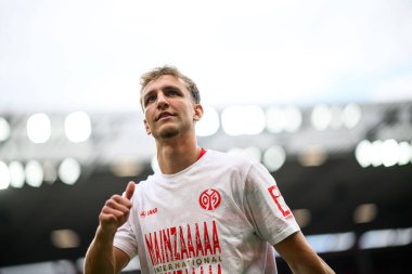MAINZ, GERMANY - 17 Mayıs 2025: Nelson Weiper - Bundesliga maçı 1.FSV Mainz 05 - Bayer 04 Leverkusen 'e karşı Mewa Arena' da.