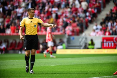 MAINZ, GERMANY - 17 Mayıs 2025: Reichel Tobias - Bundesliga maçı 1.FSV Mainz 05 - Bayer 04 Leverkusen maçı Mewa Arena 'da.