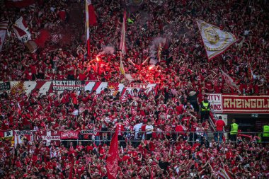 MAINZ, GERMANY - 17 Mayıs 2025: - 1.FSV Mainz 05 - Bayer 04 Leverkusen maçı Meena Arena 'da.