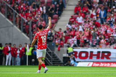 MAINZ, GERMANY - 17 Mayıs 2025: Nadiem Amiri - Bundesliga maçı 1.FSV Mainz 05 - Bayer 04 Leverkusen maçı Mewa Arena 'da.