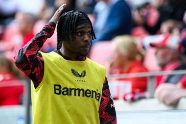 MAINZ, GERMANY - 17 Mayıs 2025: Jeremie Frimpong - Bundesliga maçı 1.FSV Mainz 05 - Bayer 04 Leverkusen maçı Mewa Arena 'da.