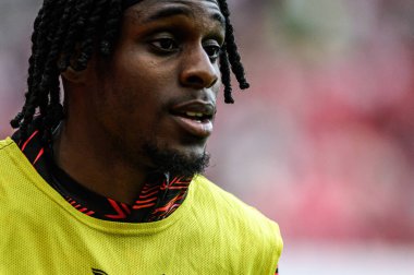 MAINZ, GERMANY - 17 Mayıs 2025: Jeremie Frimpong - Bundesliga maçı 1.FSV Mainz 05 - Bayer 04 Leverkusen maçı Mewa Arena 'da.