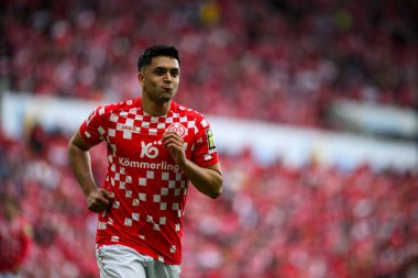 MAINZ, GERMANY - 17 Mayıs 2025: Nadiem Amiri - Bundesliga maçı 1.FSV Mainz 05 - Bayer 04 Leverkusen maçı Mewa Arena 'da.