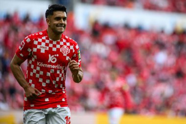 MAINZ, GERMANY - 17 Mayıs 2025: Nadiem Amiri - Bundesliga maçı 1.FSV Mainz 05 - Bayer 04 Leverkusen maçı Mewa Arena 'da.