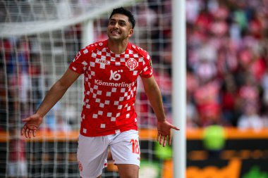 MAINZ, GERMANY - 17 Mayıs 2025: Nadiem Amiri - Bundesliga maçı 1.FSV Mainz 05 - Bayer 04 Leverkusen maçı Mewa Arena 'da.