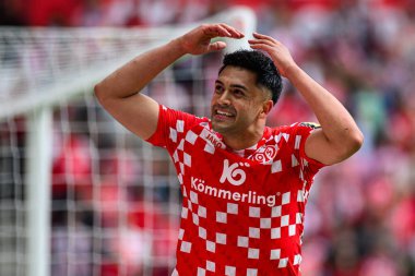 MAINZ, GERMANY - 17 Mayıs 2025: Nadiem Amiri - Bundesliga maçı 1.FSV Mainz 05 - Bayer 04 Leverkusen maçı Mewa Arena 'da.