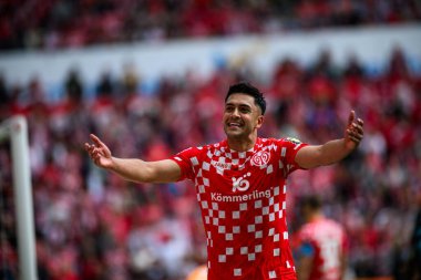 MAINZ, GERMANY - 17 Mayıs 2025: Nadiem Amiri - Bundesliga maçı 1.FSV Mainz 05 - Bayer 04 Leverkusen maçı Mewa Arena 'da.