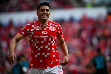 MAINZ, GERMANY - 17 Mayıs 2025: Nadiem Amiri - Bundesliga maçı 1.FSV Mainz 05 - Bayer 04 Leverkusen maçı Mewa Arena 'da.