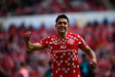MAINZ, GERMANY - 17 Mayıs 2025: Nadiem Amiri - Bundesliga maçı 1.FSV Mainz 05 - Bayer 04 Leverkusen maçı Mewa Arena 'da.