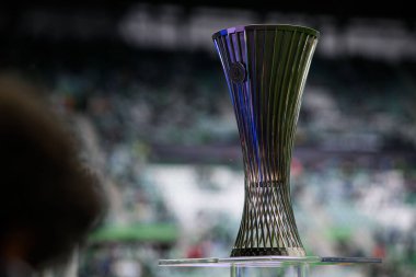 WROCLAW, POLAND - 28 Mayıs 2025 UEFA Avrupa Konferans Ligi Real Betis Chelsea FC 'ye karşı Wroclaw Stadyumu' nda oynanan final maçı.