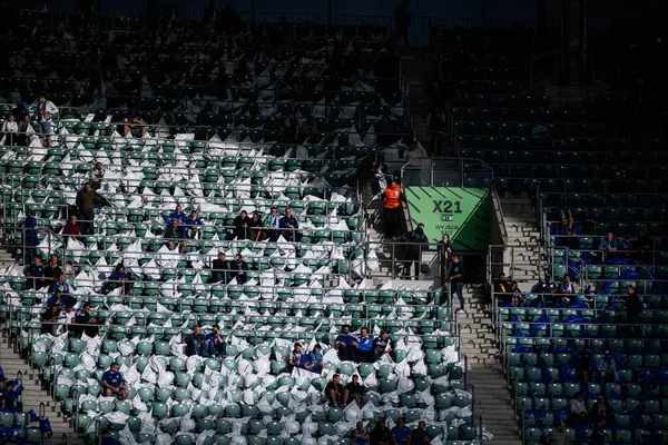 WROCLAW, POLAND - 28 Mayıs 2025 UEFA Avrupa Konferans Ligi Real Betis Chelsea FC 'ye karşı Wroclaw Stadyumu' nda oynanan final maçı.