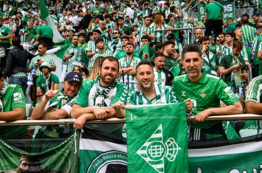 WROCLAW, POLAND - 28 Mayıs 2025 UEFA Avrupa Konferans Ligi Real Betis Chelsea FC 'ye karşı Wroclaw Stadyumu' nda oynanan final maçı.