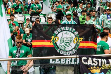 WROCLAW, POLAND - 28 Mayıs 2025 UEFA Avrupa Konferans Ligi Real Betis Chelsea FC 'ye karşı Wroclaw Stadyumu' nda oynanan final maçı.