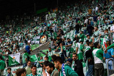 WROCLAW, POLAND - 28 Mayıs 2025 UEFA Avrupa Konferans Ligi Real Betis Chelsea FC 'ye karşı Wroclaw Stadyumu' nda oynanan final maçı.