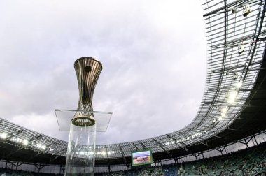 WROCLAW, POLAND - 28 Mayıs 2025: Cup - UEFA Avrupa Konferans Ligi Real Betis Chelsea FC 'ye karşı Wroclaw Stadyumu' nda oynanan final maçı.