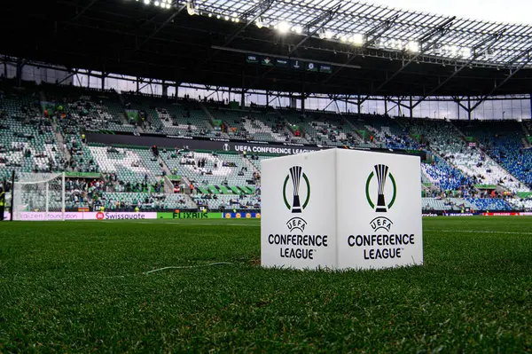 WROCLAW, POLAND - 28 Mayıs 2025 UEFA Avrupa Konferans Ligi Real Betis Chelsea FC 'ye karşı Wroclaw Stadyumu' nda oynanan final maçı.
