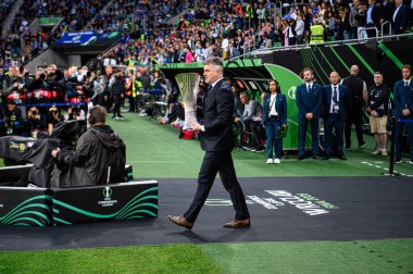 WROCLAW, POLAND - 28 Mayıs 2025: MICHAL ZEWLAKOW - UEFA Avrupa Konferans Ligi Real Betis Chelsea FC 'ye karşı Wroclaw Stadyumu' nda oynanan final maçı.