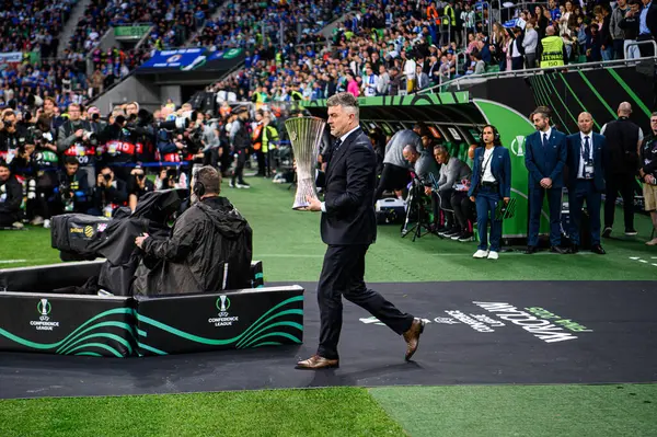 WROCLAW, POLAND - 28 Mayıs 2025: MICHAL ZEWLAKOW - UEFA Avrupa Konferans Ligi Real Betis Chelsea FC 'ye karşı Wroclaw Stadyumu' nda oynanan final maçı.