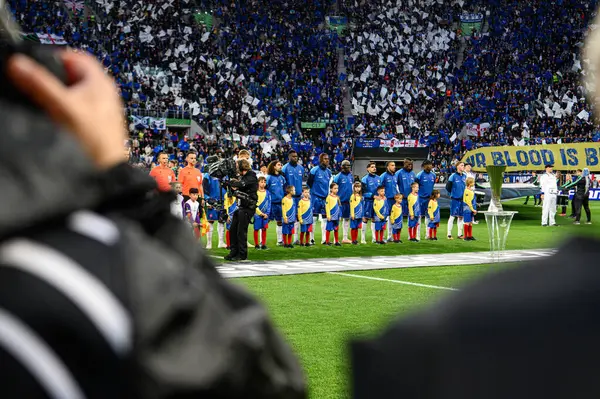 WROCLAW, POLAND - 28 Mayıs 2025 UEFA Avrupa Konferans Ligi Real Betis Chelsea FC 'ye karşı Wroclaw Stadyumu' nda oynanan final maçı.