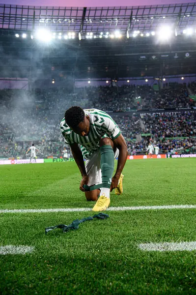 WROCLAW, POLAND - 28 Mayıs 2025 UEFA Avrupa Konferans Ligi Real Betis Chelsea FC 'ye karşı Wroclaw Stadyumu' nda oynanan final maçı.