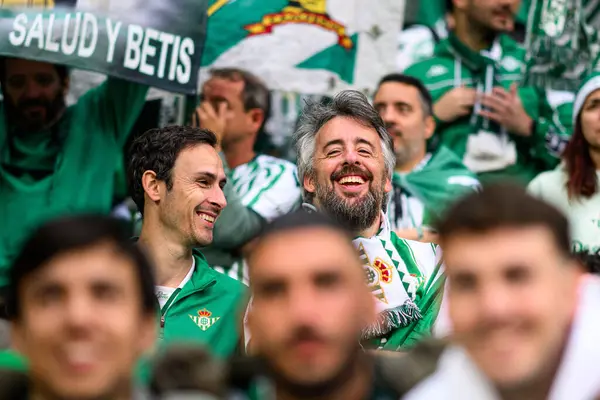 WROCLAW, POLAND - 28 Mayıs 2025: Destekçiler - Wroclaw Stadyumu 'nda UEFA Avrupa Konferans Ligi Real Betis Chelsea FC' ye karşı.