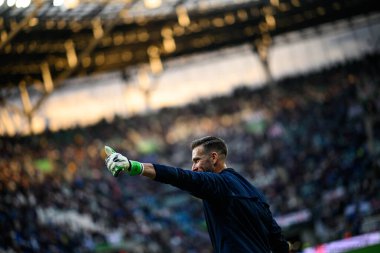 WROCLAW, POLAND - 28 Mayıs 2025: Adrian - UEFA Avrupa Konferans Ligi Real Betis Chelsea FC 'ye karşı Wroclaw Stadyumu' nda final maçı.