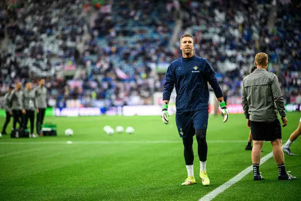 WROCLAW, POLAND - 28 Mayıs 2025: Adrian - UEFA Avrupa Konferans Ligi Real Betis Chelsea FC 'ye karşı Wroclaw Stadyumu' nda final maçı.