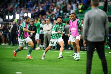 WROCLAW, POLAND - 28 Mayıs 2025: Isco - UEFA Avrupa Konferans Ligi Real Betis Chelsea FC 'ye karşı Wroclaw Stadyumu' nda oynanan final maçı.