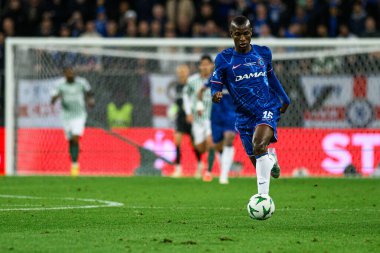 WROCLAW, POLAND - 28 Mayıs 2025: Nicolas Jackson - UEFA Avrupa Konferans Ligi Real Betis Chelsea FC 'ye karşı Wroclaw Stadyumu' nda final maçı.