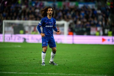 WROCLAW, POLAND - 28 Mayıs 2025: Marc Cucurella - UEFA Avrupa Konferans Ligi Real Betis Chelsea FC 'ye karşı Wroclaw Stadyumu.