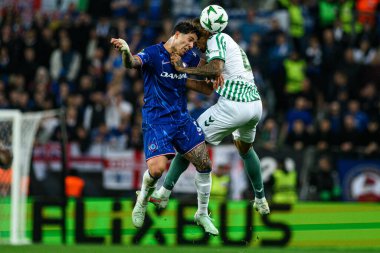 WROCLAW, POLAND - 28 Mayıs 2025: Enzo Fernandez, Natan - UEFA Avrupa Konferans Ligi Real Betis Chelsea FC 'ye karşı Wroclaw Stadyumu.