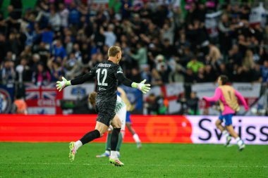 WROCLAW, POLAND - 28 Mayıs 2025: Filip Jorgensen - UEFA Avrupa Konferans Ligi Real Betis Chelsea FC 'ye karşı Wroclaw Stadyumu' nda oynanan final maçı.