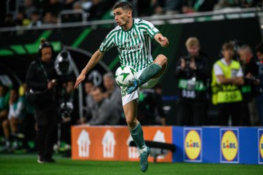 WROCLAW, POLAND - 28 Mayıs 2025: Romain Perraud - UEFA Avrupa Konferans Ligi Real Betis Chelsea FC 'ye karşı Wroclaw Stadyumu' nda oynanan final maçı.