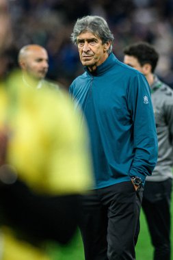 WROCLAW, POLAND - 28 Mayıs 2025: Manuel Pellegrini - UEFA Avrupa Konferans Ligi Real Betis Chelsea FC 'ye karşı Wroclaw Stadyumu.