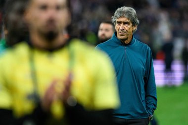 WROCLAW, POLAND - 28 Mayıs 2025: Manuel Pellegrini - UEFA Avrupa Konferans Ligi Real Betis Chelsea FC 'ye karşı Wroclaw Stadyumu.