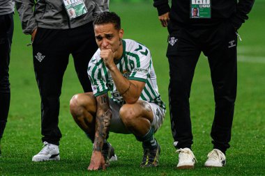 WROCLAW, POLAND - 28 Mayıs 2025: Antony - UEFA Avrupa Konferans Ligi Real Betis Chelsea FC 'ye karşı Wroclaw Stadyumu.