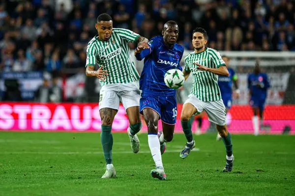 WROCLAW, POLAND - 28 Mayıs 2025: Nicolas Jackson - UEFA Avrupa Konferans Ligi Real Betis Chelsea FC 'ye karşı Wroclaw Stadyumu' nda final maçı.