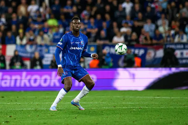 WROCLAW, POLAND - 28 Mayıs 2025 UEFA Avrupa Konferans Ligi Real Betis Chelsea FC 'ye karşı Wroclaw Stadyumu' nda oynanan final maçı.