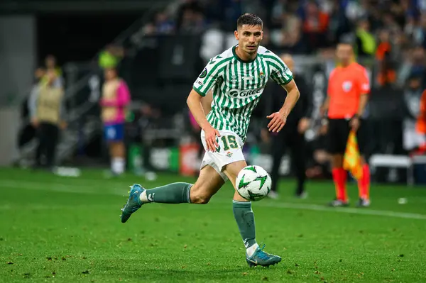 WROCLAW, POLAND - 28 Mayıs 2025: Romain Perraud - UEFA Avrupa Konferans Ligi Real Betis Chelsea FC 'ye karşı Wroclaw Stadyumu' nda oynanan final maçı.