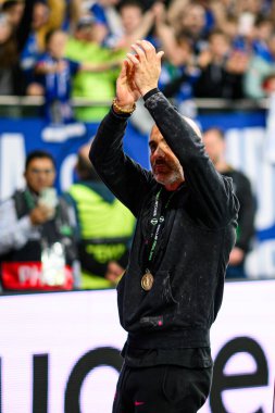 WROCLAW, POLAND - 28 Mayıs 2025: Enzo Maresca - UEFA Avrupa Konferans Ligi Real Betis Chelsea FC 'ye karşı Wroclaw Stadyumu.