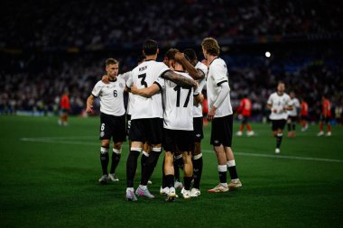 MUNİH, GERMANY - 1 HAZİRAN, 2021: Florian Wirtz, Gol, Gemany milli takımı - UEFA Milletler Ligi 2025 Almanya - Allianz Arena 'da Portekiz' e karşı. 